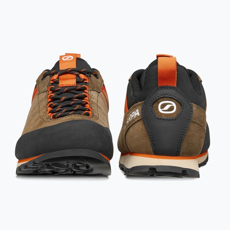 Pánske turistické topánky SCARPA Crux 2 caribou/rust orange 4