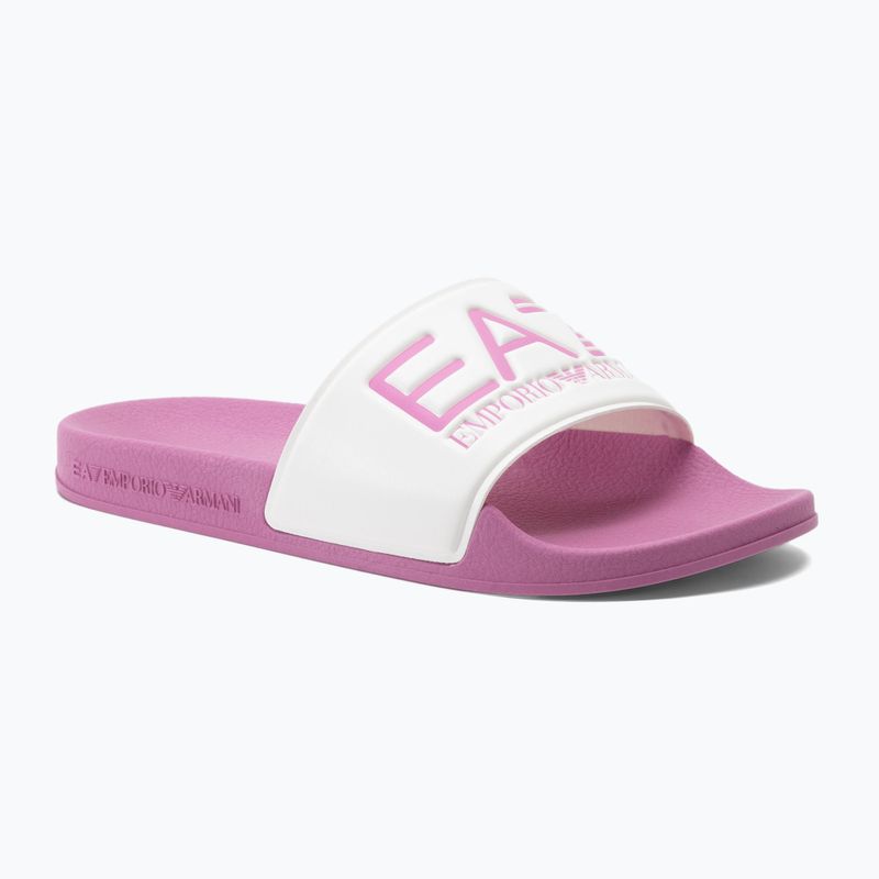 Šľapky EA7 Emporio Armani Water Sports Visibility cyclamen/white