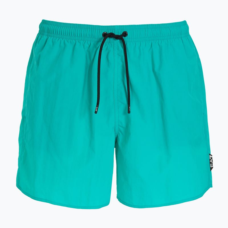 Pánske plavecké šortky EA7 Emporio Armani Water Reactive Monogram Boxer spectra green