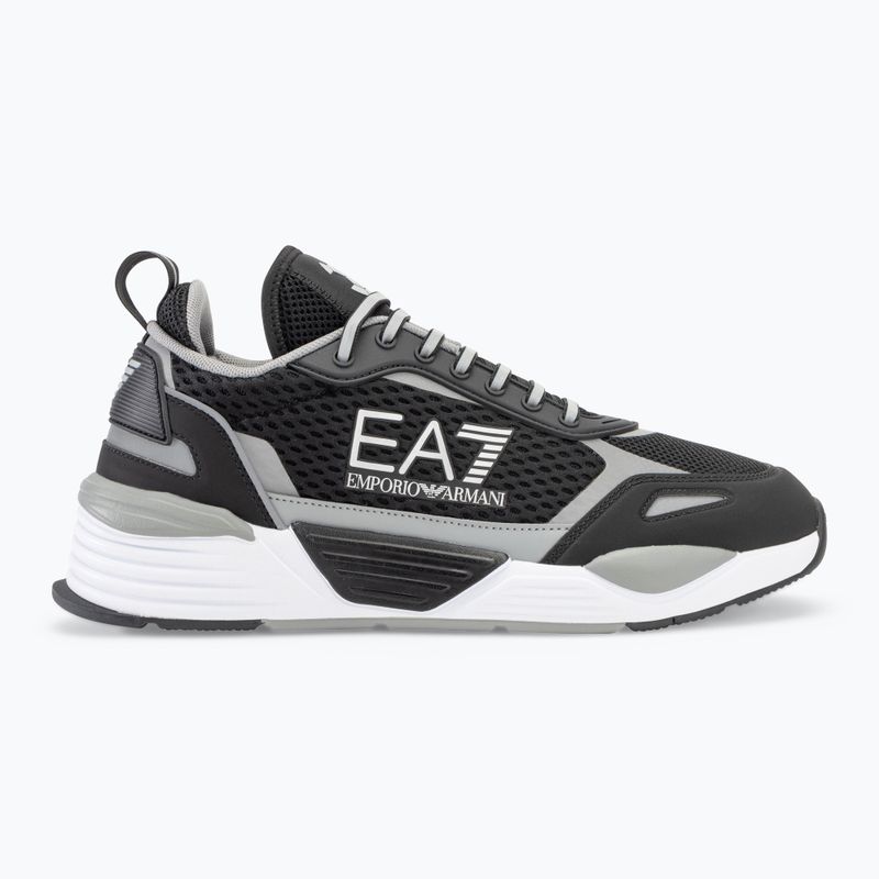 EA7 Emporio Armani Ace Runner Mesh black/ silver topánky 2
