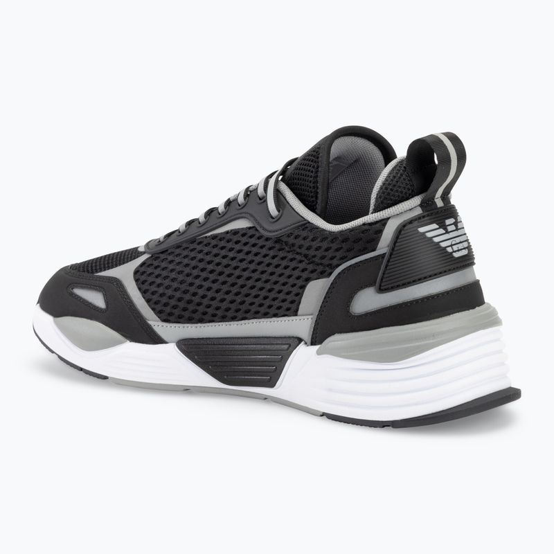 EA7 Emporio Armani Ace Runner Mesh black/ silver topánky 3