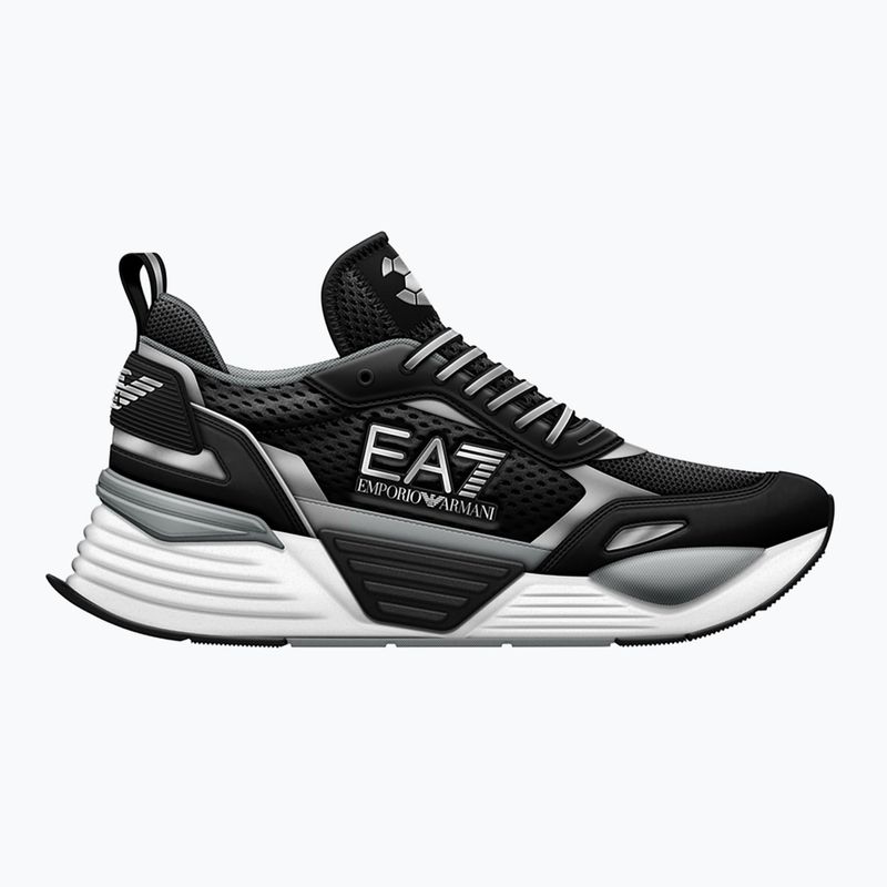 EA7 Emporio Armani Ace Runner Mesh black/ silver topánky 8