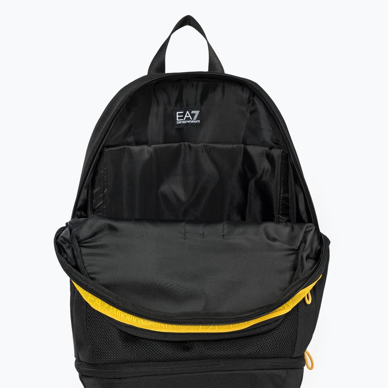 Batoh pánsky  EA7 Emporio Armani Train Logo Tape 25 l black/giallo 4