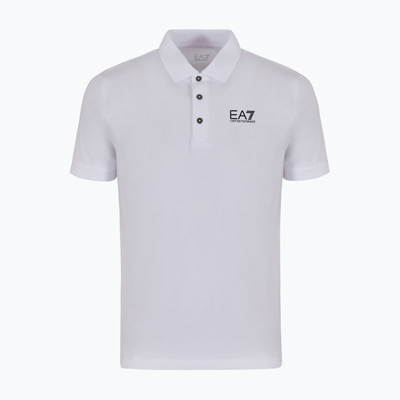 Pánske biele polo tričko EA7 Emporio Armani Train Visibility