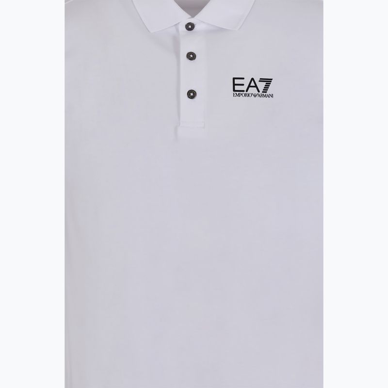 Pánske biele polo tričko EA7 Emporio Armani Train Visibility 3