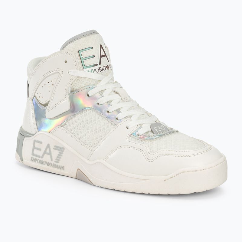 Obuv  EA7 Emporio Armani Basket Mid white/iridescent