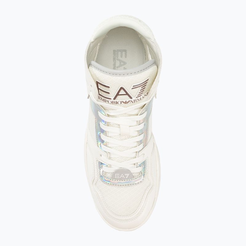 Obuv  EA7 Emporio Armani Basket Mid white/iridescent 5