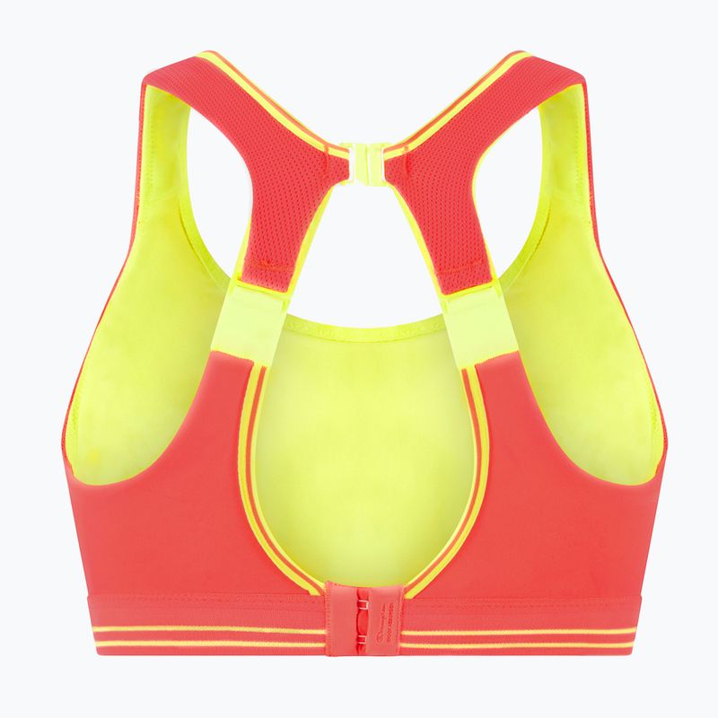 Podprsenka Shock Absorber Ultimate Run Bra fluor red 4