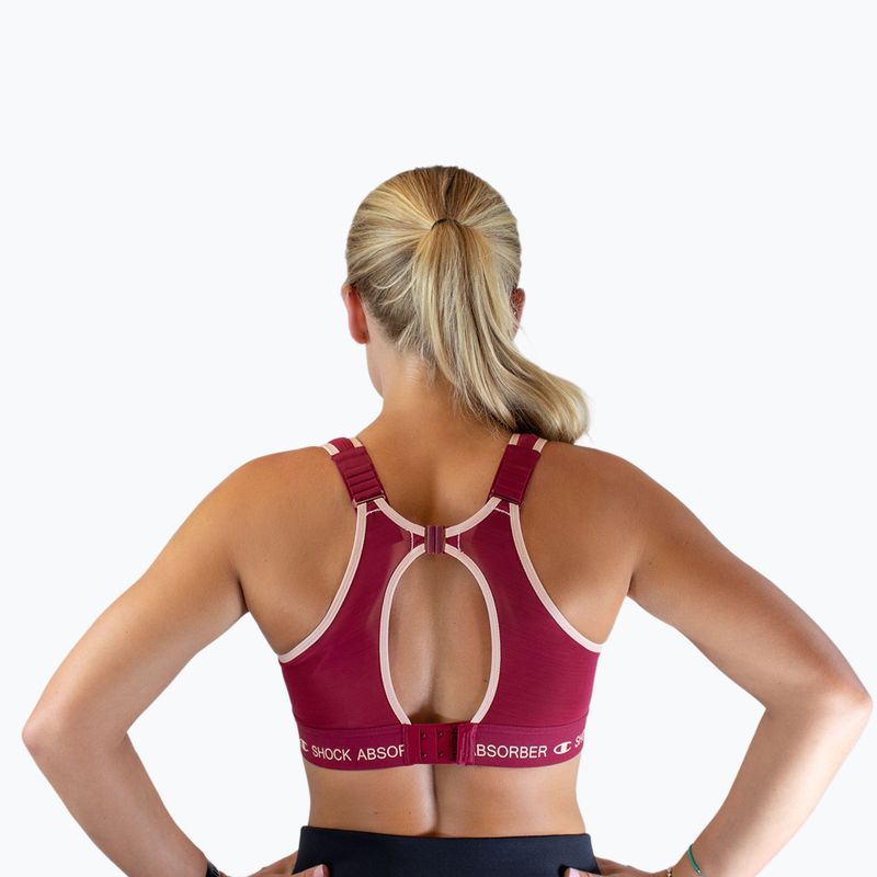 Tréningová podprsenka Shock Absorber Ultimate Run Bra Padded tibetán red 2