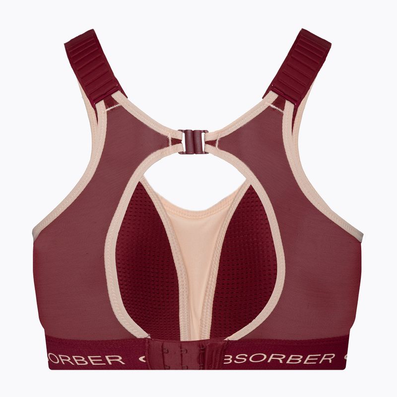 Tréningová podprsenka Shock Absorber Ultimate Run Bra Padded tibetán red 4