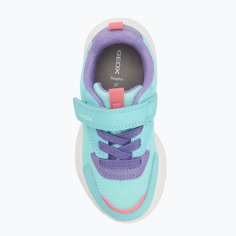 Detské topánky Geox Loftus sea green/lilac 5