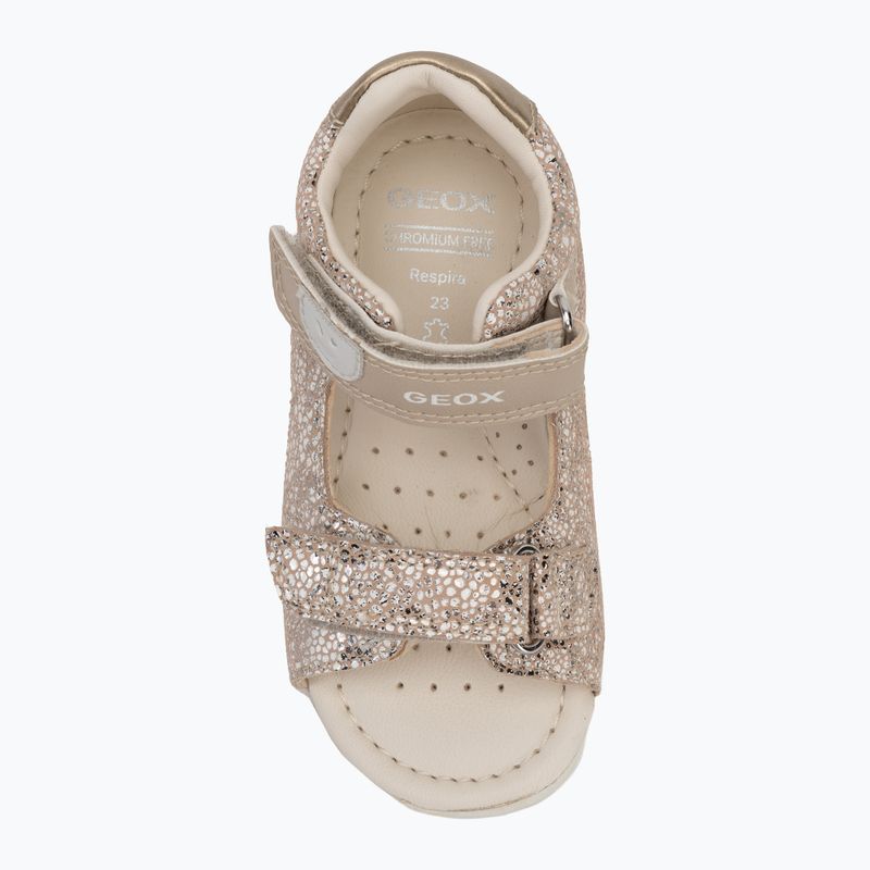 Detské sandále Geox Macchia white/gold 5
