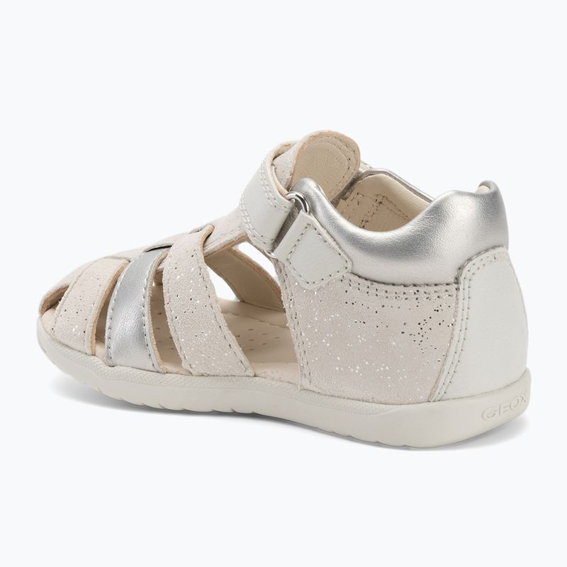 Detské sandále Geox Macchia white/silver 3