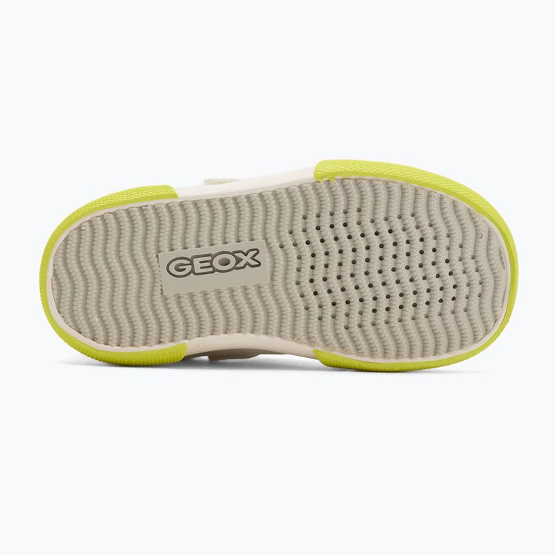 Detské topánky Geox Gisli white/fluo green 4