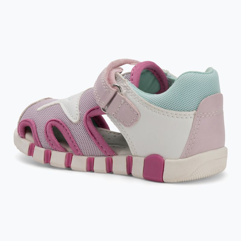 Detské sandále Geox Iupidoo white/fuchsia 3