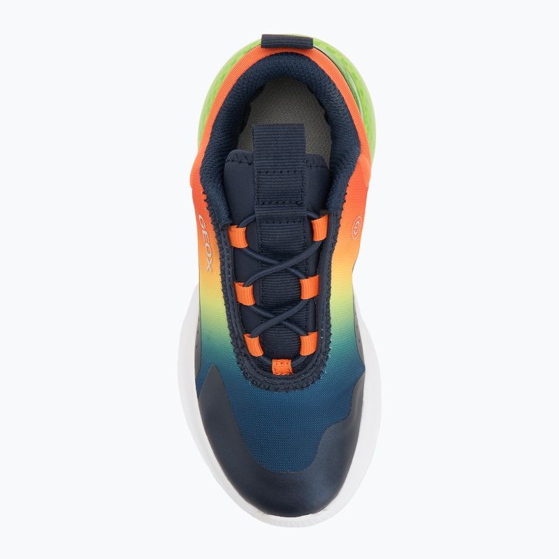 Junior topánky Geox Activart Illuminus navy/lime 5