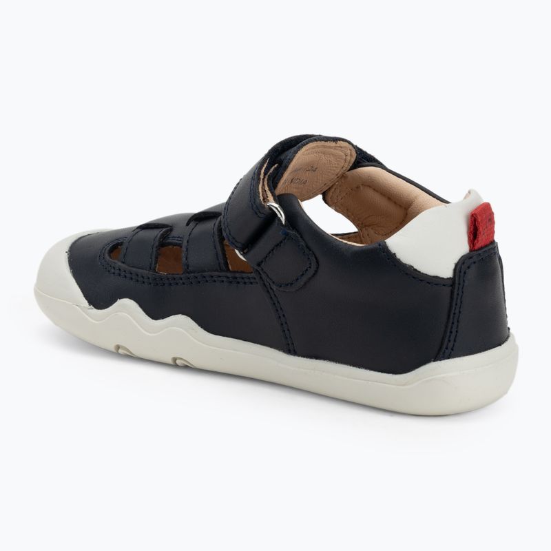 Detské barefoot topánky Geox Steppieup navy/white 3