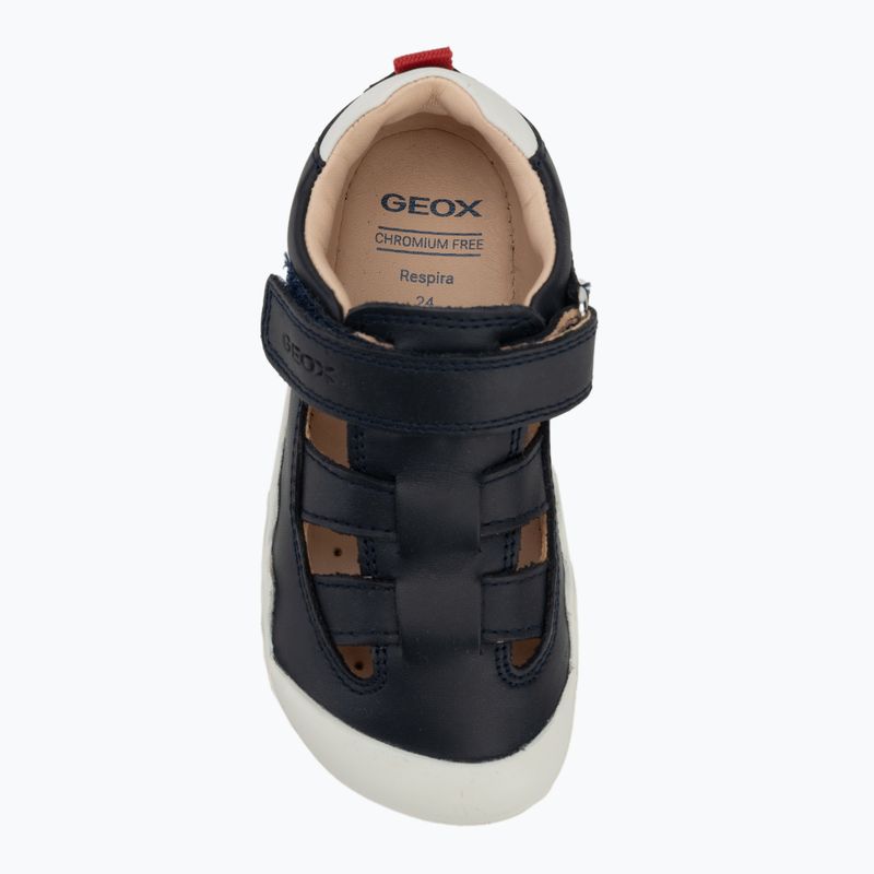 Detské barefoot topánky Geox Steppieup navy/white 5