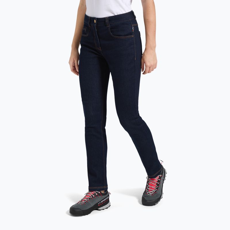 Dámske lezecké nohavice La Sportiva Eldo Jeans jeans/deep sea