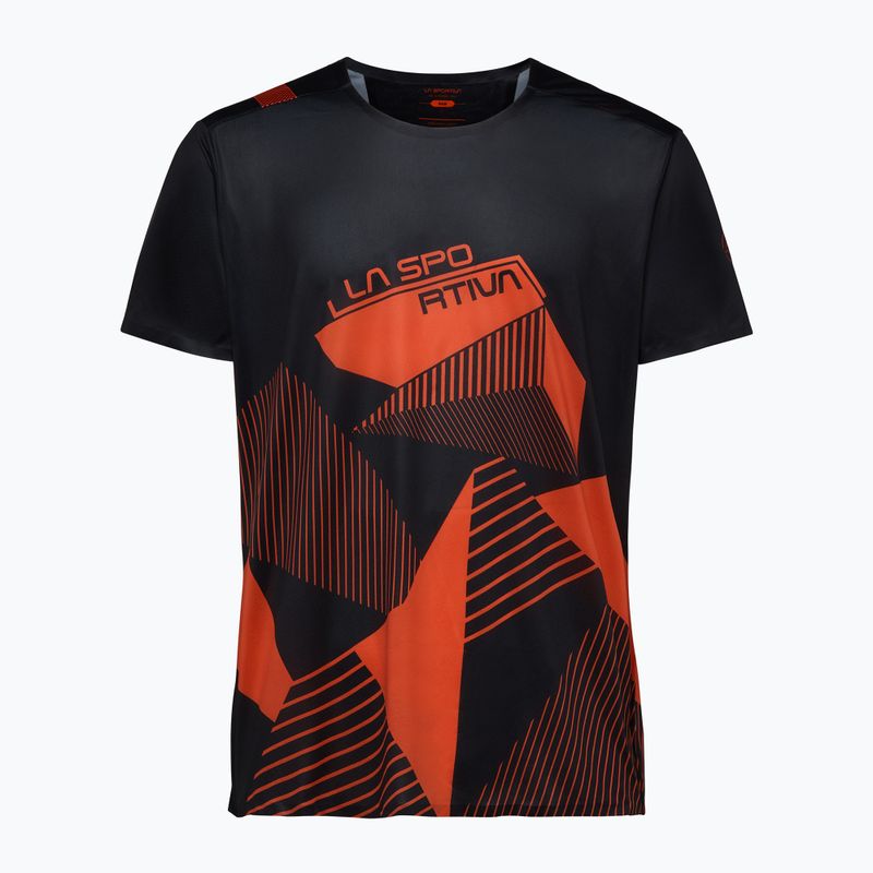 Pánske lezecké tričko La Sportiva Comp black/cherry tomato