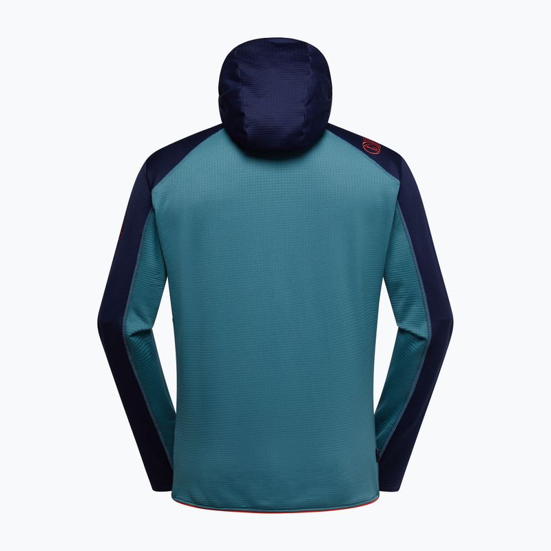 Pánska mikina La Sportiva Upendo Hoody hurricane/deep sea 2