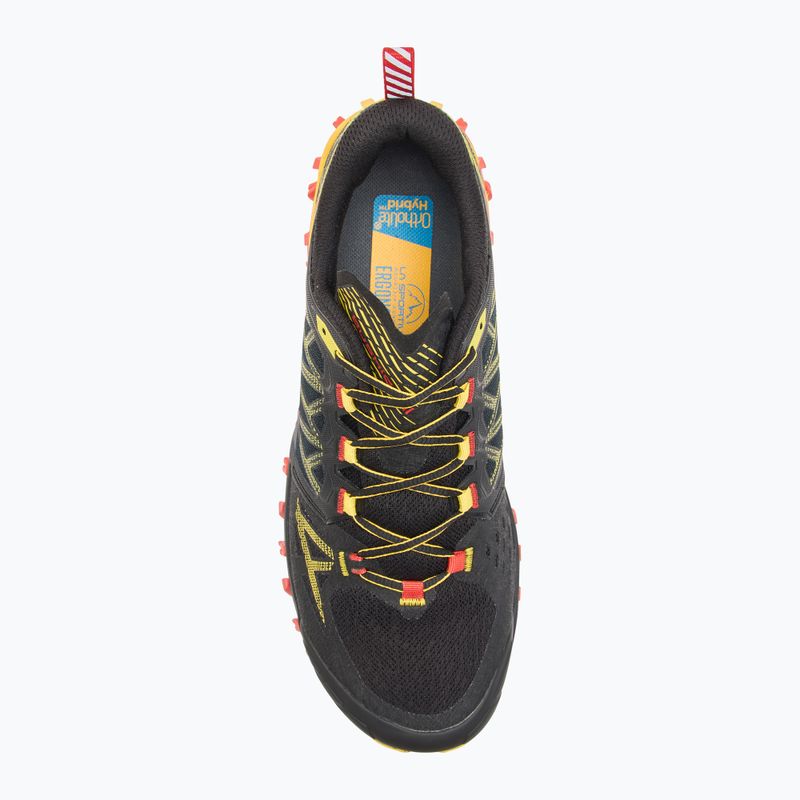 Pánska bežecká obuv La Sportiva Bushido III GTX black/ yellow 5