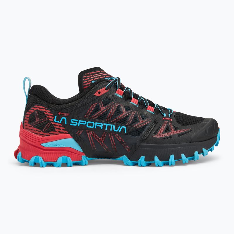 Dámska bežecká obuv La Sportiva Bushido III GTX black/ hibiscus 2