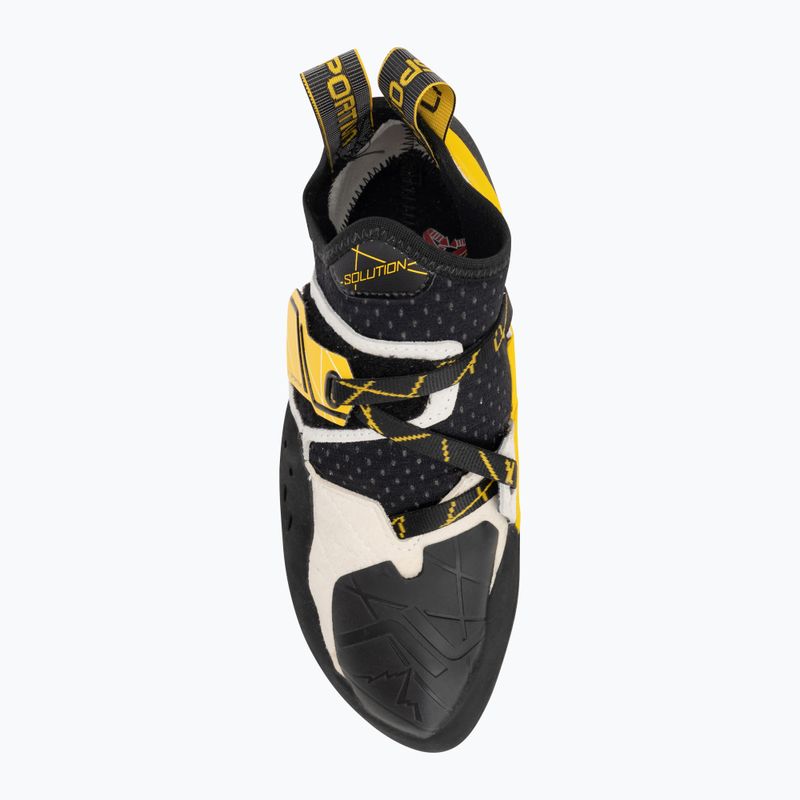 Pánske lezecké topánky La Sportiva Solution white/ yellow 5