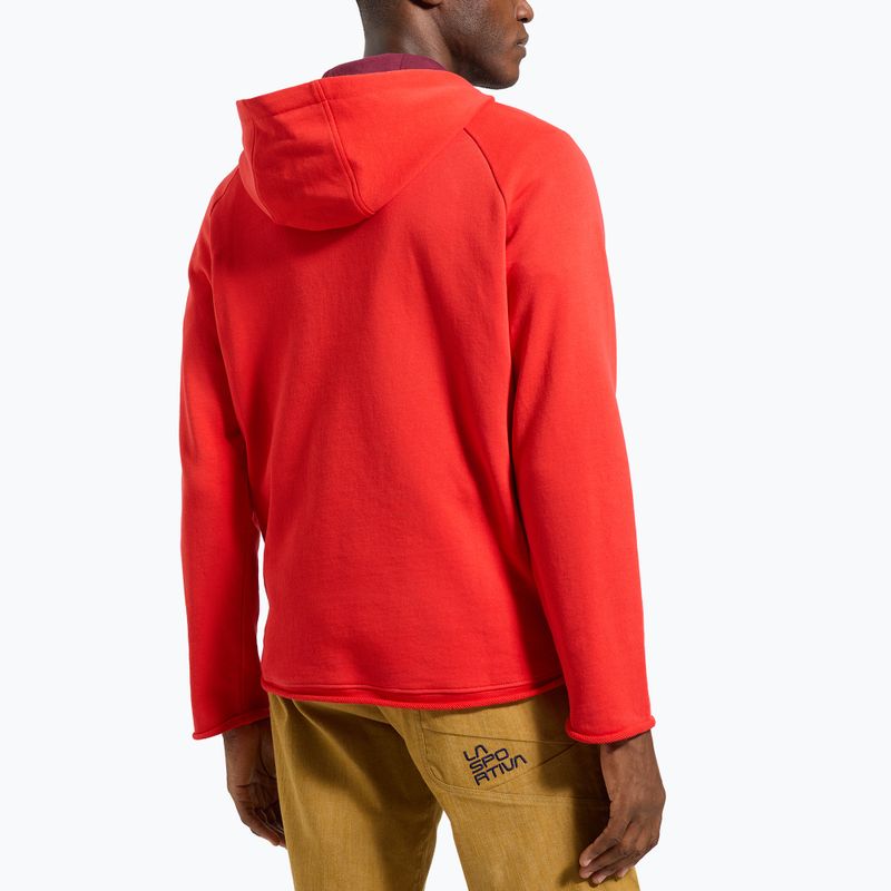 Pánska treková mikina La Sportiva Telendos Hoody mountain red 2