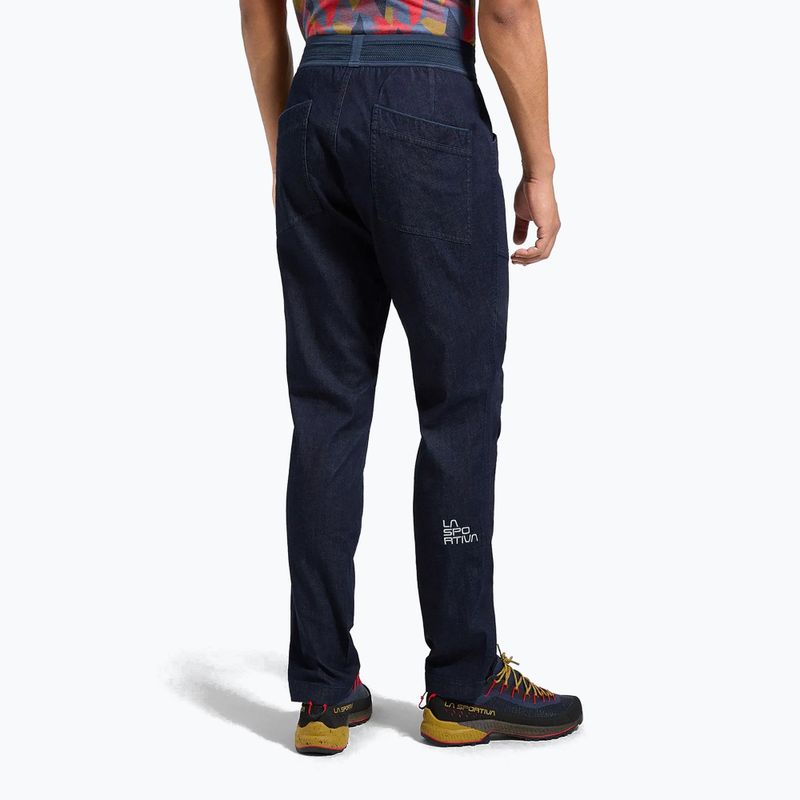 Pánske lezecké nohavice La Sportiva Cave Jeans denim/night sky 2