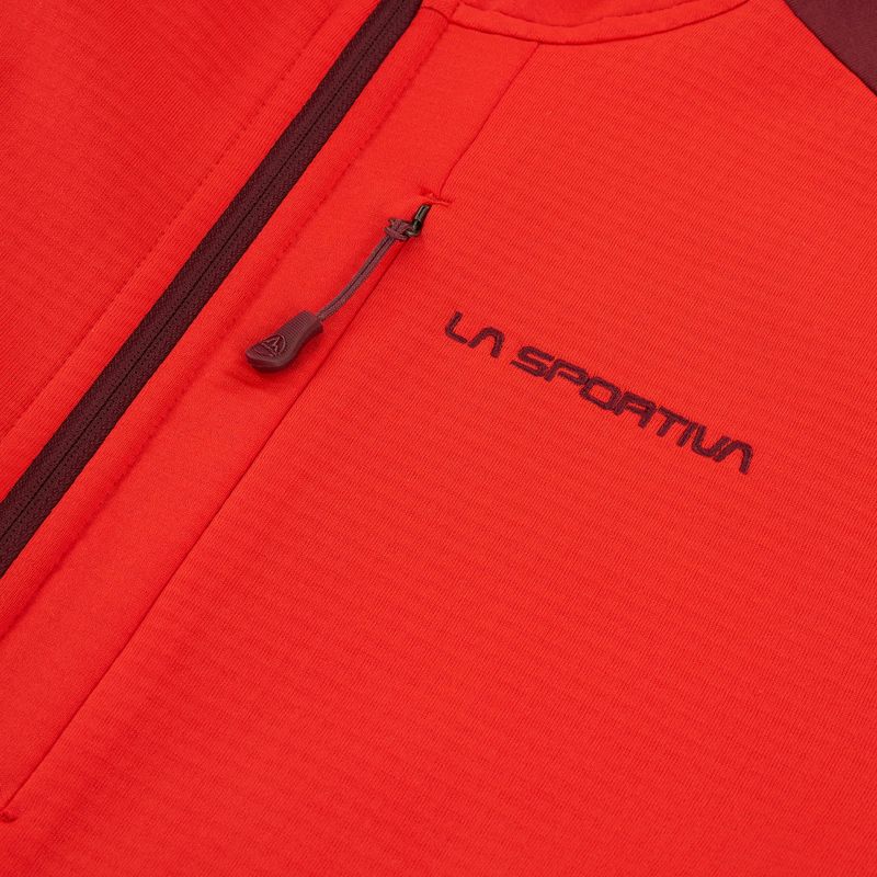 Pánska trekingová mikina La Sportiva Chill Thermal Hoody mountain red / redwood 3