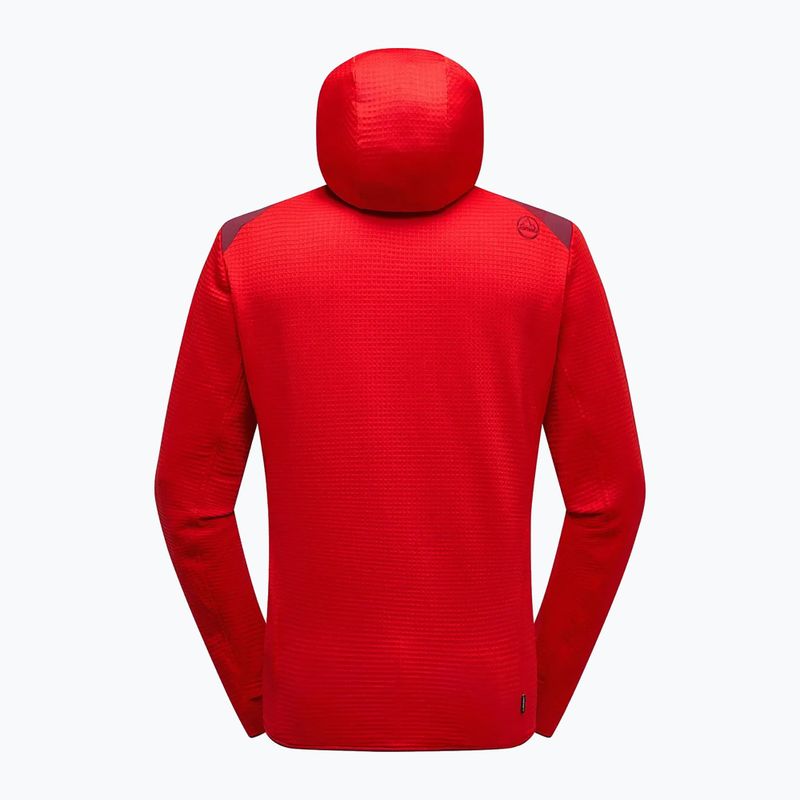 Pánska termoregulačná mikina La Sportiva Lucendro Thermal Hoody mountain red/redwood 4