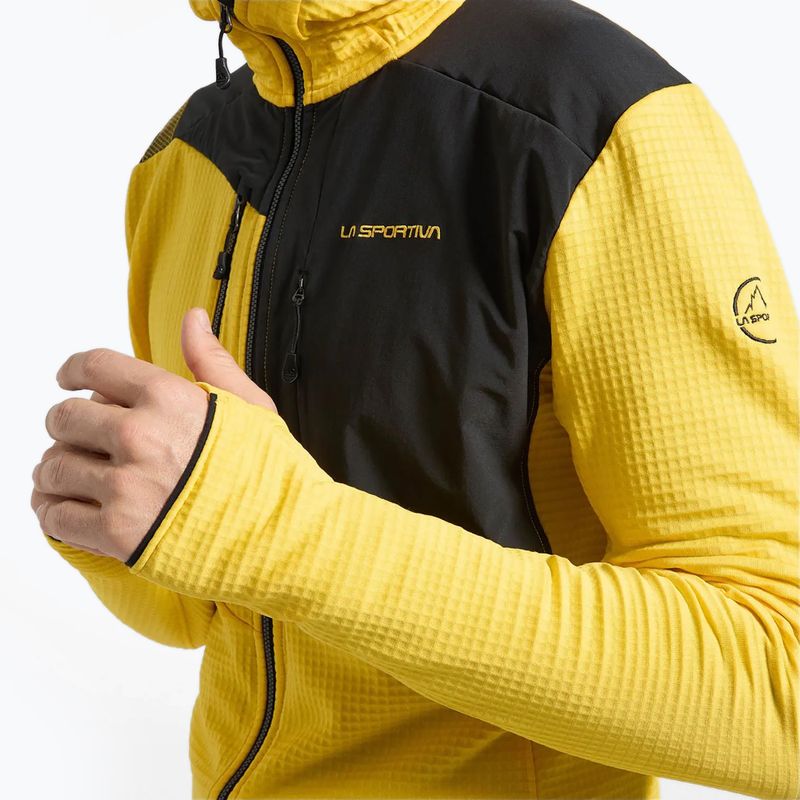 Pánska termo mikina La Sportiva Lucendro Thermal Hoody yellow/black 3