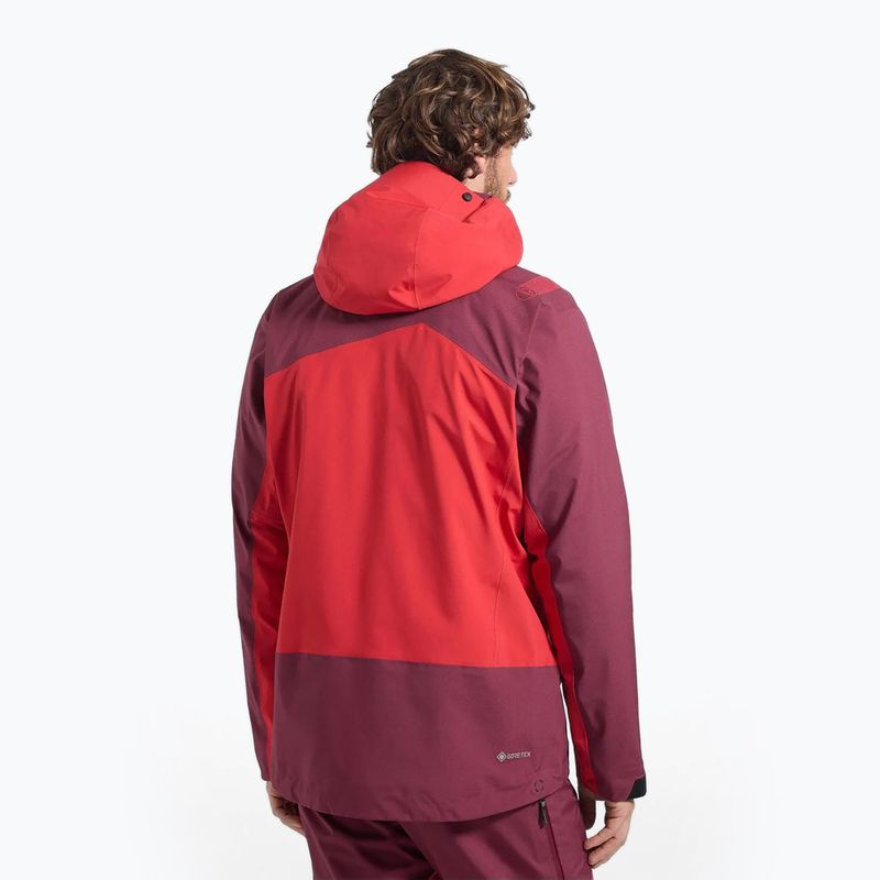 Pánska nepremokavá bunda La Sportiva Alpine Guide GTX Perfomance mountain red/redwood 2