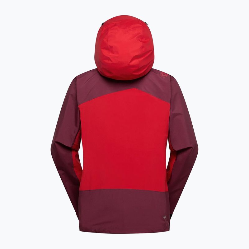 Pánska hybridná bunda La Sportiva Alpine Guide GTX Perfomance mountain red/redwood 4