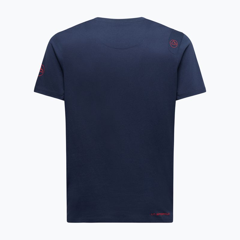 Pánske lezecké tričko La Sportiva Solution night sky/mountain red 2