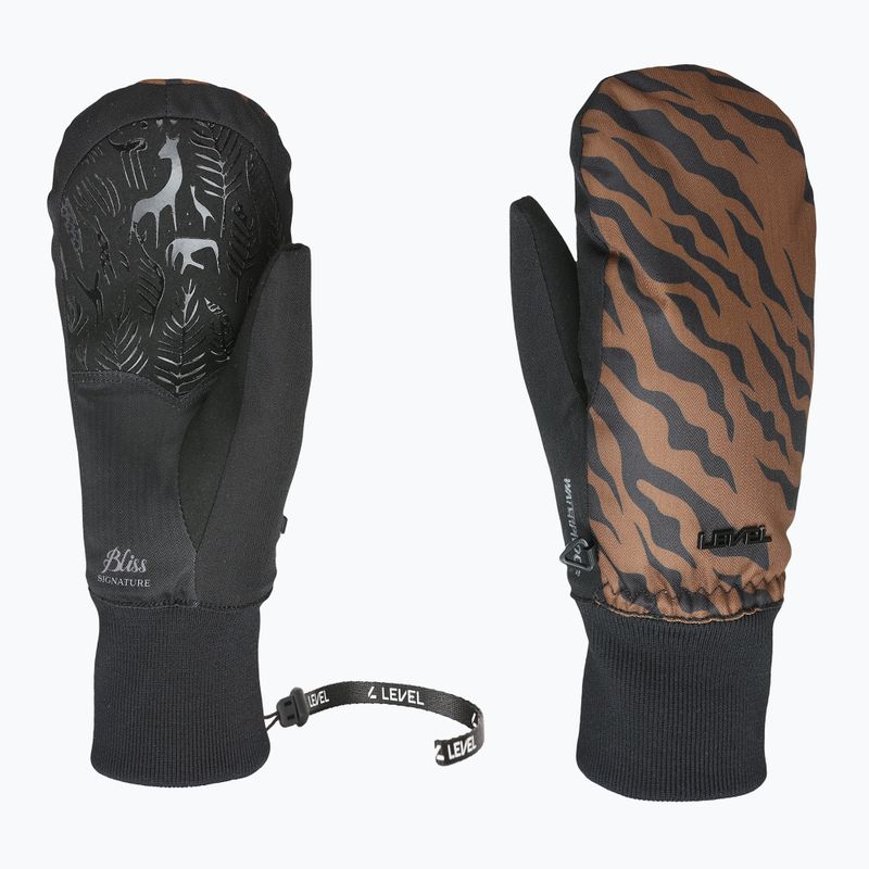 Dámske lyžiarske rukavice Level Coral Mitt black/camo
