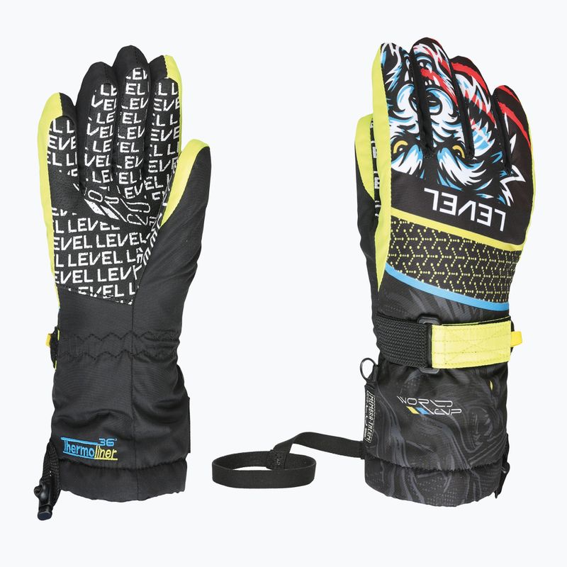 Detské snowboardové rukavice Level Junior ninja black