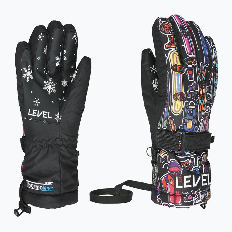 Detské snowboardové rukavice Level Junior purple