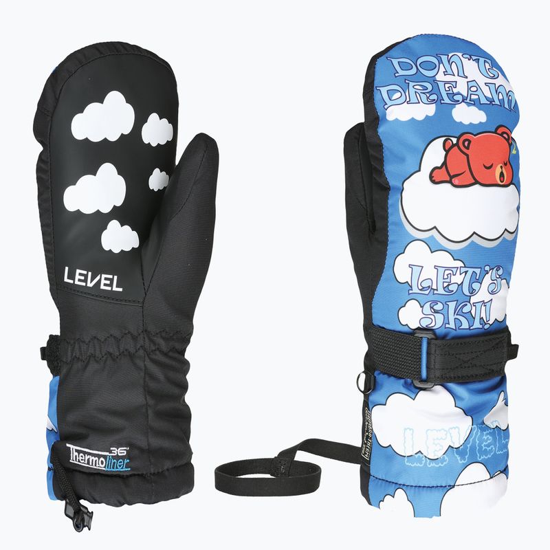 Detské snowboardové rukavice Level Junior Mitt sky blue