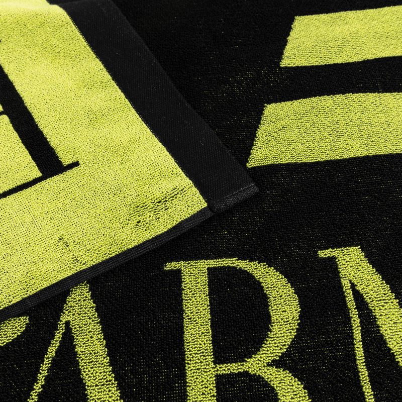 Uterák EA7 Emporio Armani Water Sports Visibility Towel nero/acid lime 2