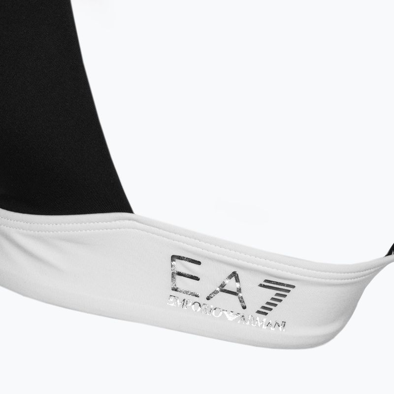 Dvojdiele plavky dámske EA7 Emporio Armani Water Sports BW Maxi Logo bianco/nero 4