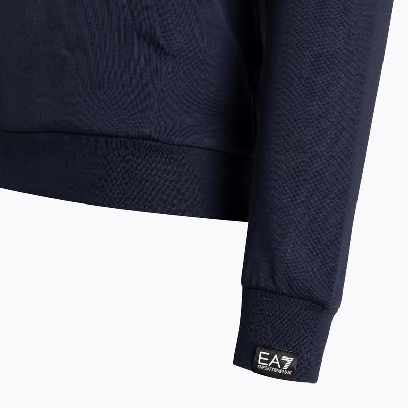 Pánska mikina EA7 Emporio Armani Train Logo Series Oversize Logo Hoodie Coft navy blue 8