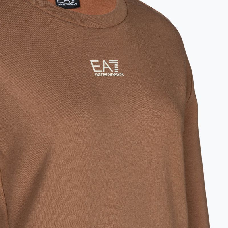 Dámska mikina EA7 Emporio Armani Train Logo Series T-Top Essential tan 3