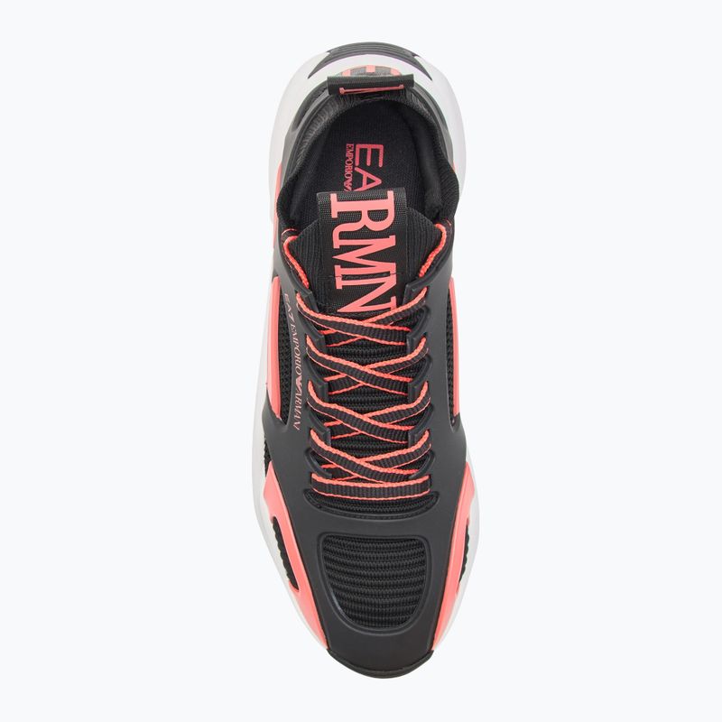 Topánky EA7 Emporio Armani Infinity Cage black/fiery coral topánky 5
