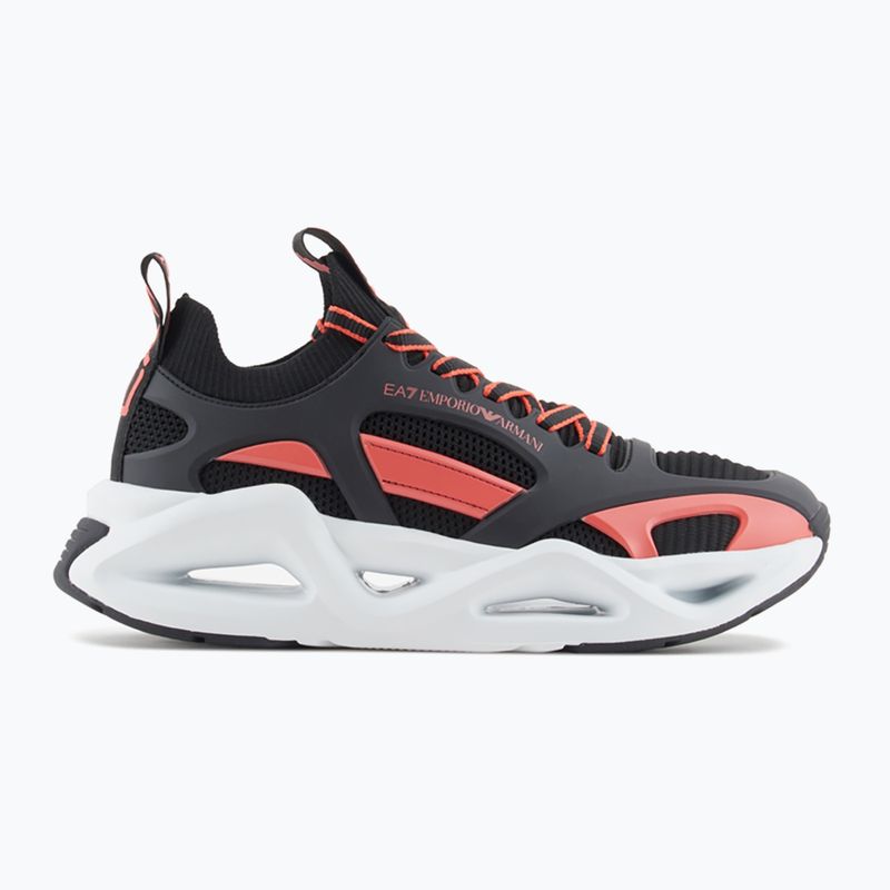 Topánky EA7 Emporio Armani Infinity Cage black/fiery coral topánky 9