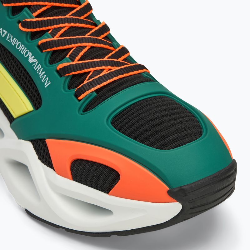 Pánske topánky EA7 Emporio Armani Infinity Cage black / evergreen / orange fluo topánky 7