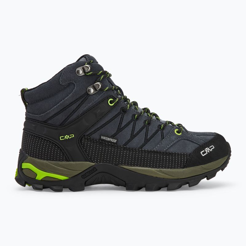 Pánske trekové topánky CMP Rigel Mid grey/yellow fluo 2