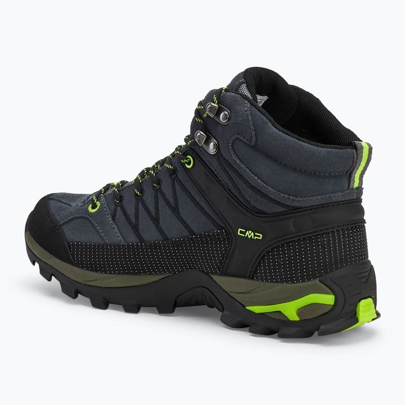 Pánske trekové topánky CMP Rigel Mid grey/yellow fluo 3