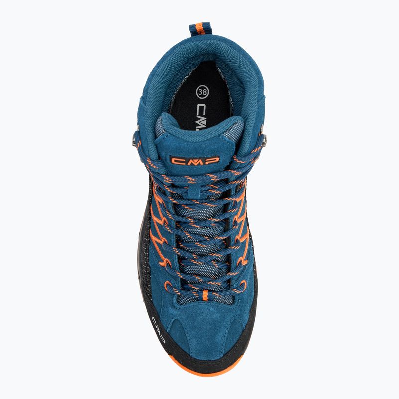 Juniorská trekkingová obuv CMP Rigel Mid bluesteel / flame 5